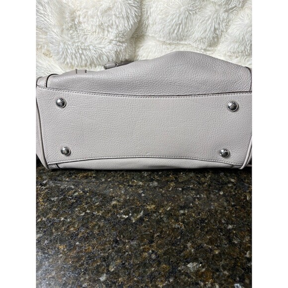 Michael Kors Satchel Shoulder Bag Womens Medium Gray Pebbled Leather MK - Picture 9 of 11